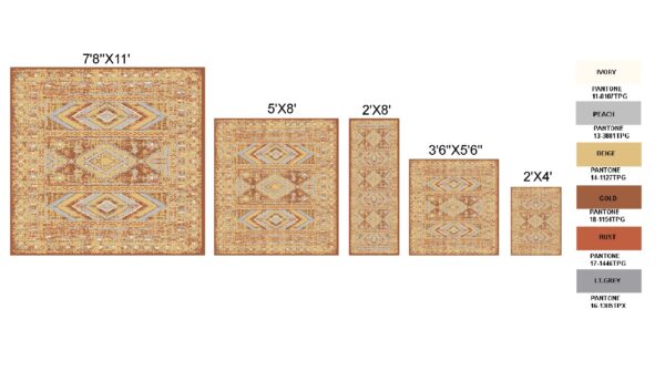 Furnish My Place Geometric Print Rug - Image 10