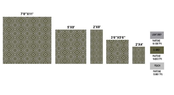 Furnish My Place Geometric Diamond Rug - Image 6