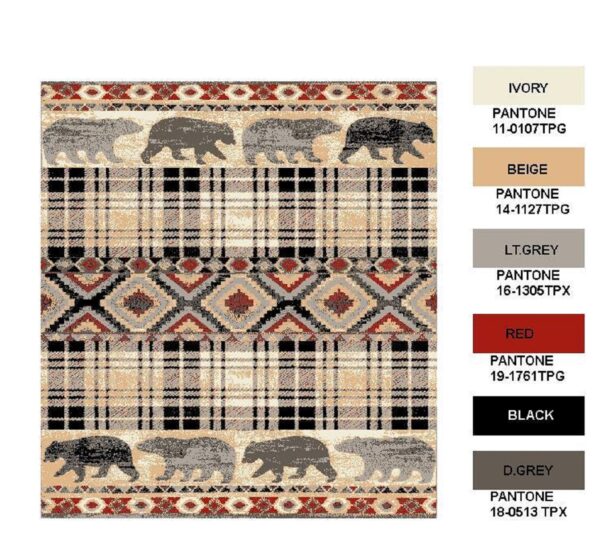 Furnish My Place Bohemian Bear Rug - Image 8