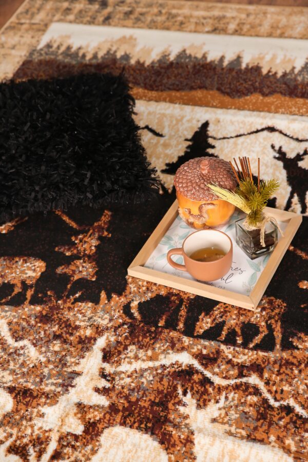 Furnish My Place Pine & Moose Lodge Rug - Image 2